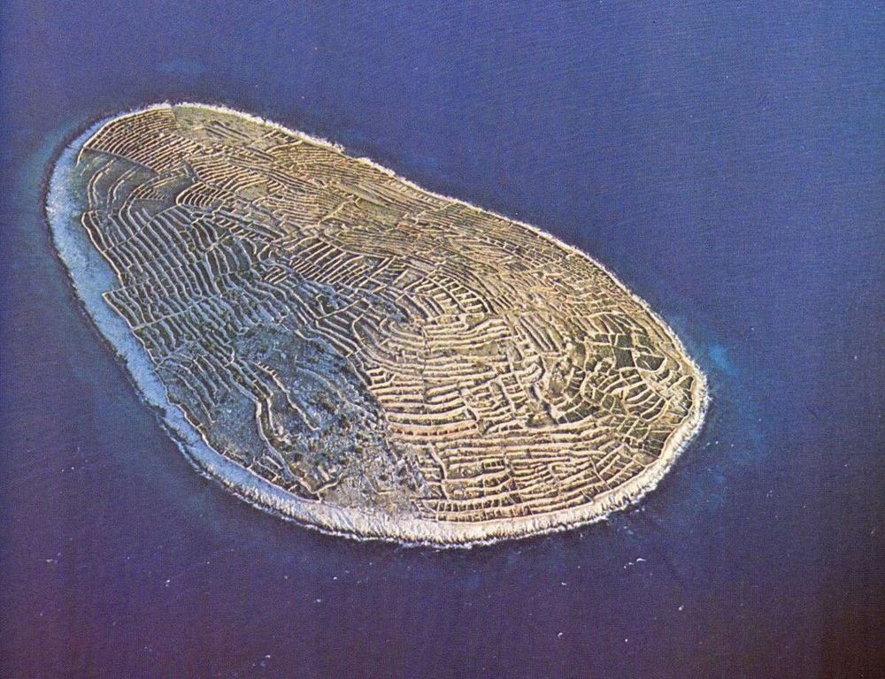 Остров в Хорватии, похожий на отпечаток пальца