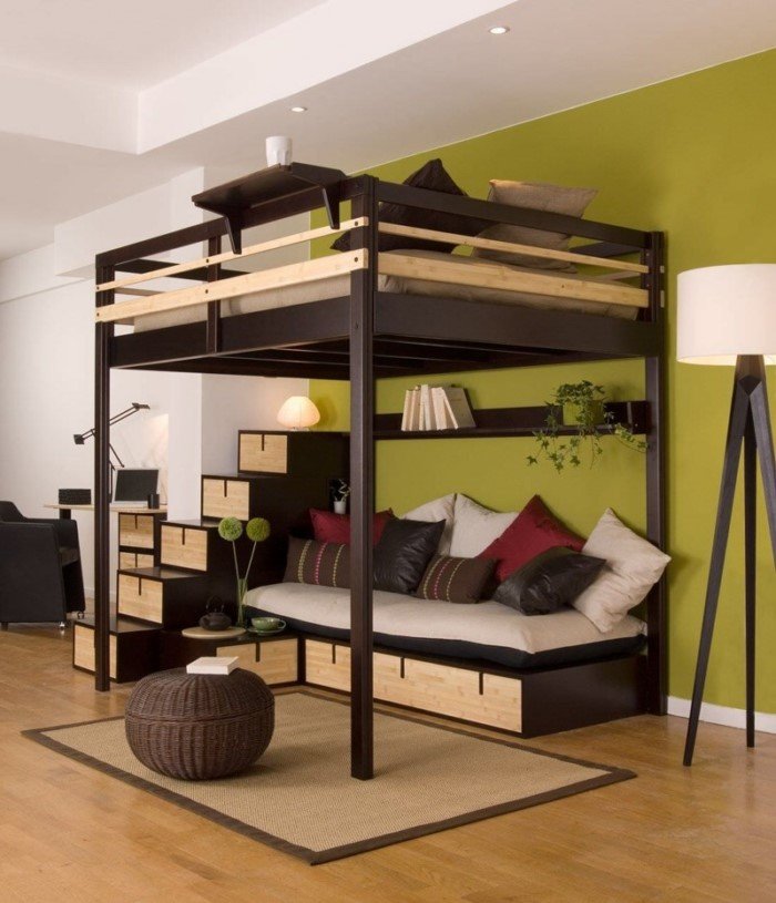 Как двухъярусная кровать может сэкономить место в квартире