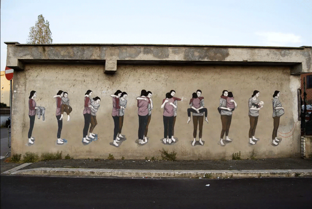 Уличное искусство в движении от испанского фотографа