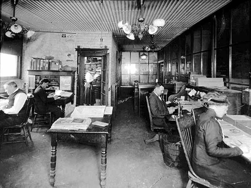 A XX. Század elején található irodák a képeken