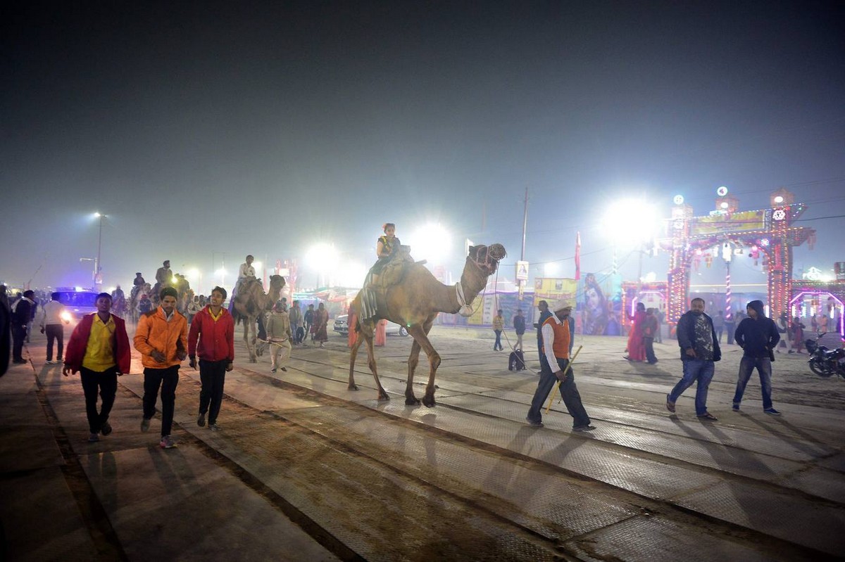 2018 Kumbh Mela Fesztivál Indiában