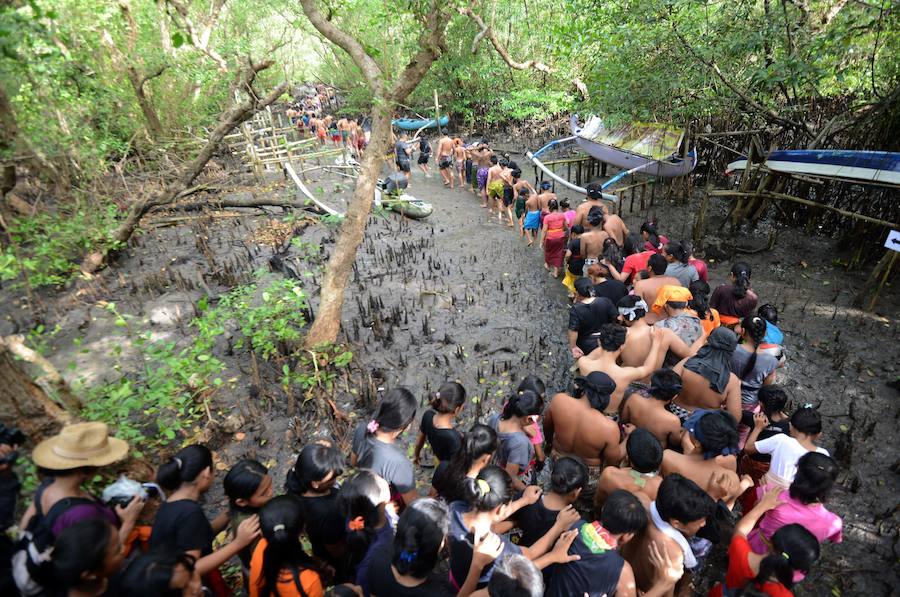 Традиционные грязевые ванны Mebuug-buugan на Бали Картинки и фото