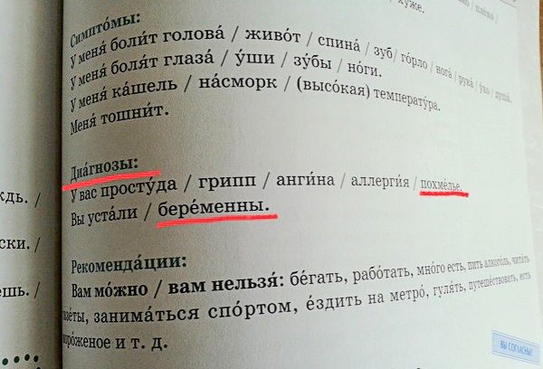 Примеры предложений из иностранных учебников русского языка
