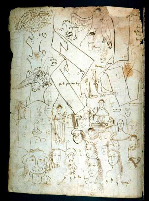Студенческие каракули, обнаруженные на страницах древнейших книг и рукописей