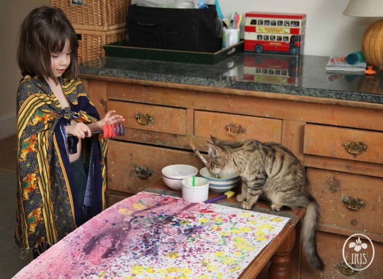 Айрис Грейс, пятилетняя художница, гений-аутист