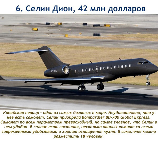 Топ 10 самых дорогих частных самолетов, которыми владеют знаменитости