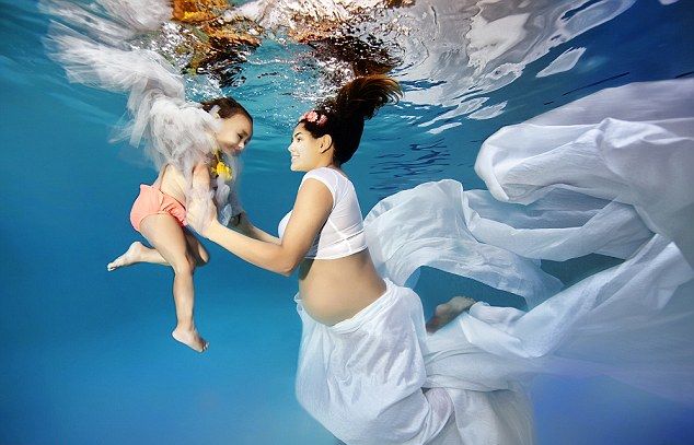 Беременные женщины под водой