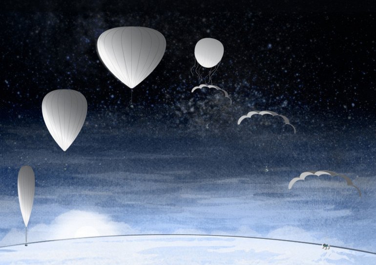 Воздушный шар для полета в космос