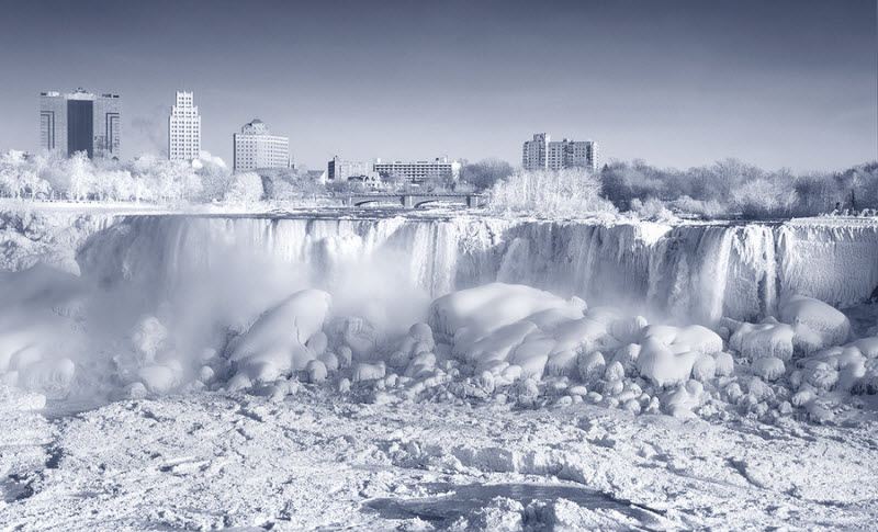 Замерзшие водопады со всего мира