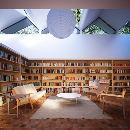 Подборка дизайнерских домашних библиотек