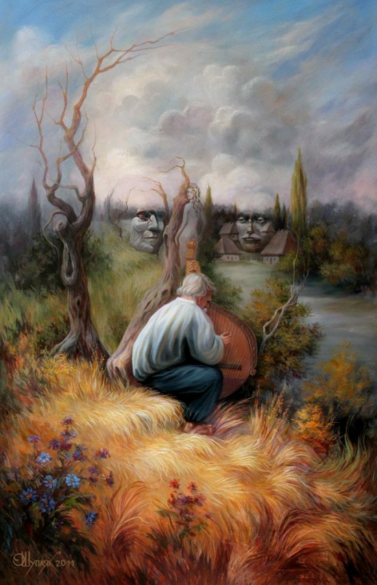 Скрытые лица на полотнах Олега Шупляка
