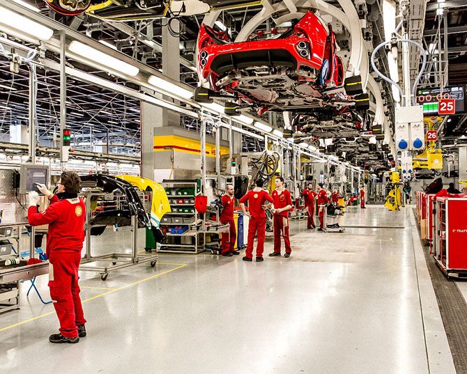 На заводе Ferrari в Маранелло