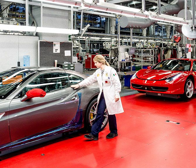 На заводе Ferrari в Маранелло