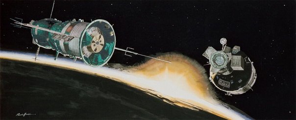 Картины космических миссий американского иллюстратора