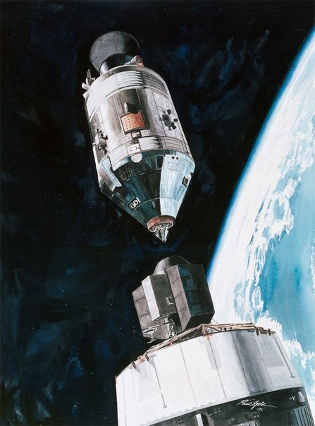 Картины космических миссий американского иллюстратора