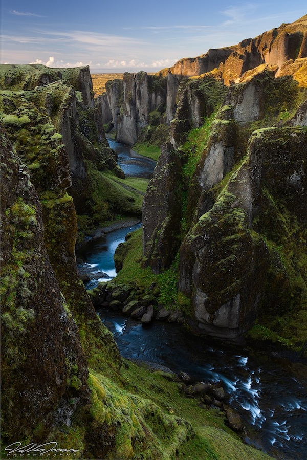 Прекрасный каньон Fjadrargljufur
