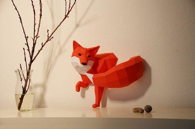 Бумажные скульптуры от Paperwolf
