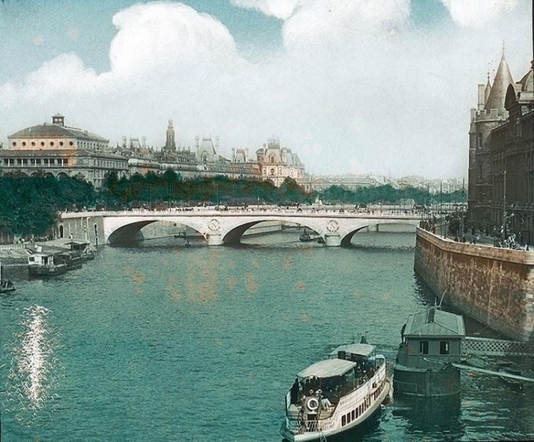 Париж в 1900-ых годах и сейчас