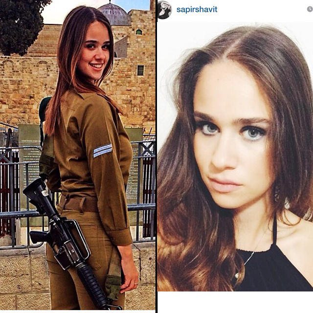Красивые девушки - военнослужащие израильской армии