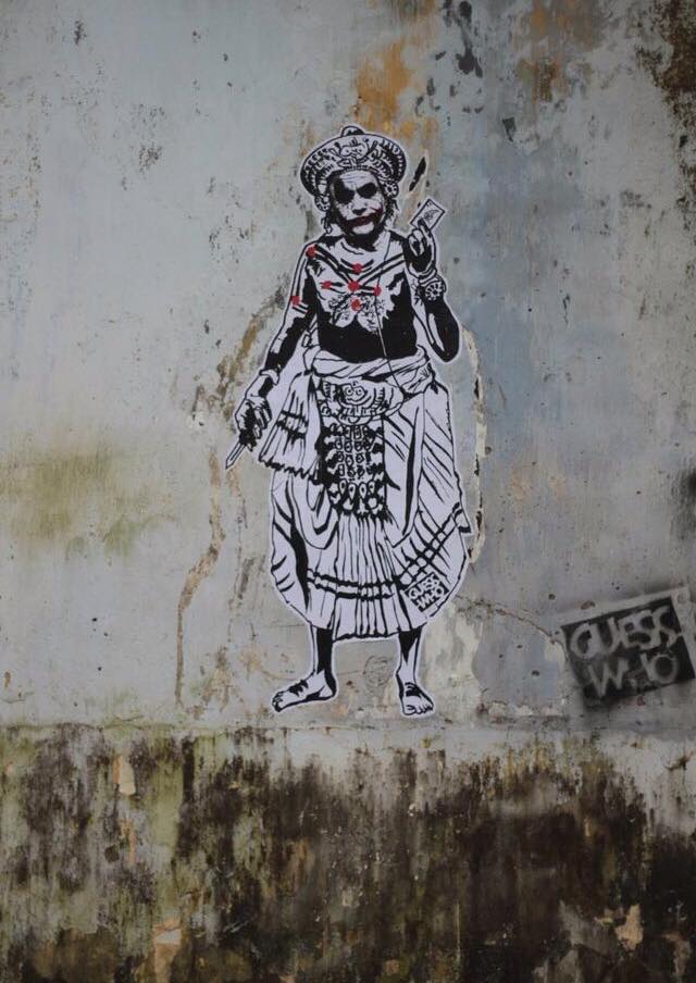 Граффити в индийском городе Коччи