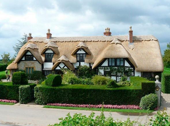 Соломенные крыши в Англии