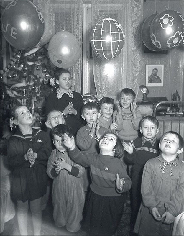 Новогодние фотографии из СССР 1950-х