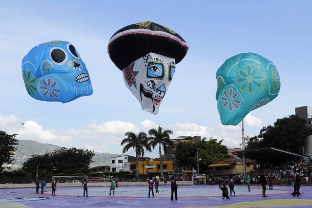 Солнечный фестиваль воздушных шаров в Колумбии