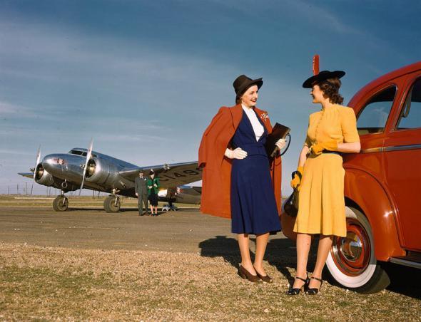 Цветные фотографии 1940-х