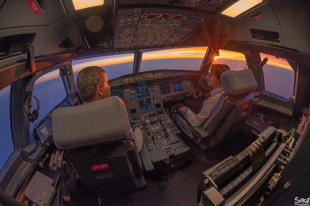 Фотографии, сделанные пилотами из кабин самолетов