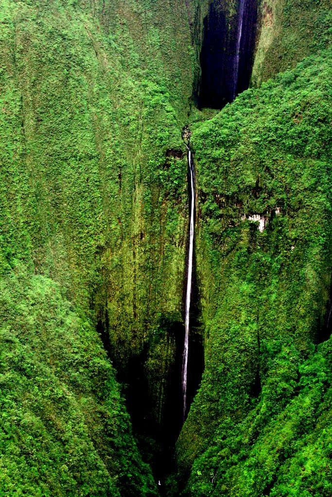 Водопад Хонокохау из Парка Юрского Периода