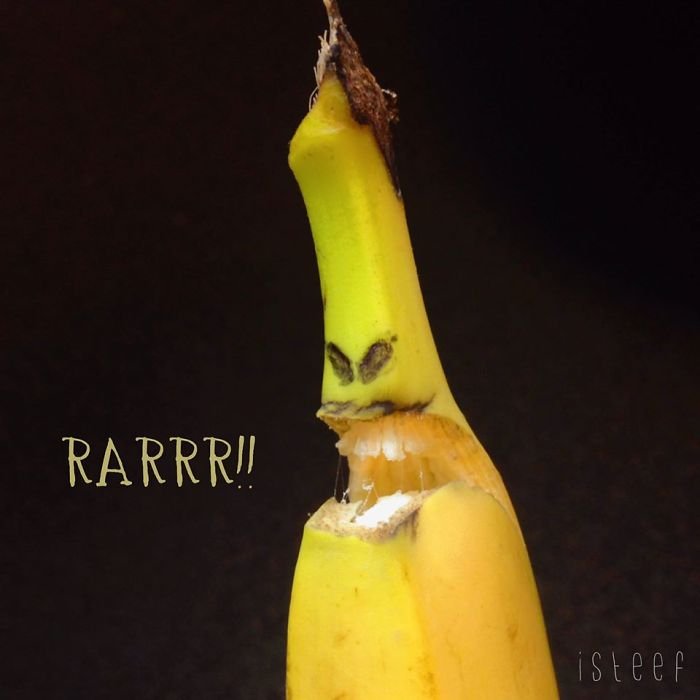 Забавные персонажи из бананов