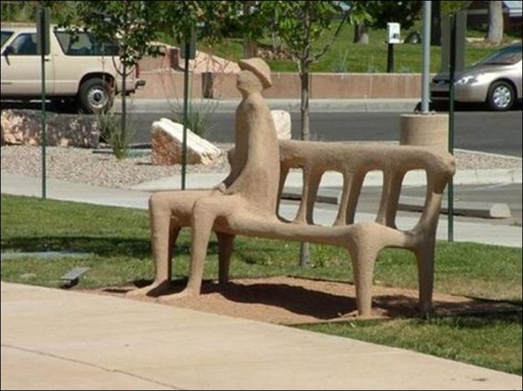 Необычные и оригинальные скамейки