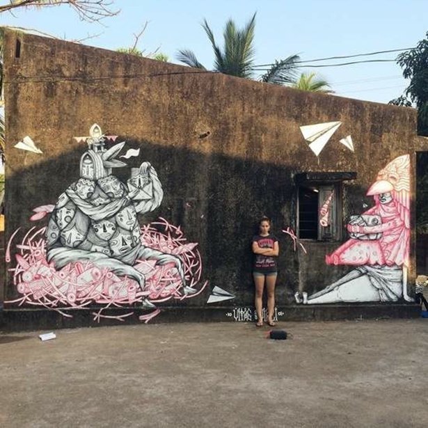 Рисунки уличных художников из разных стран мира