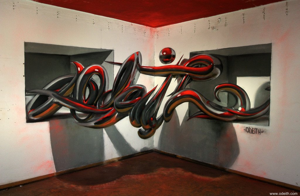 3D-граффити от Серхио Одейта