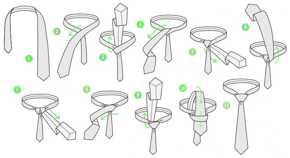 Способов как завязать галстук