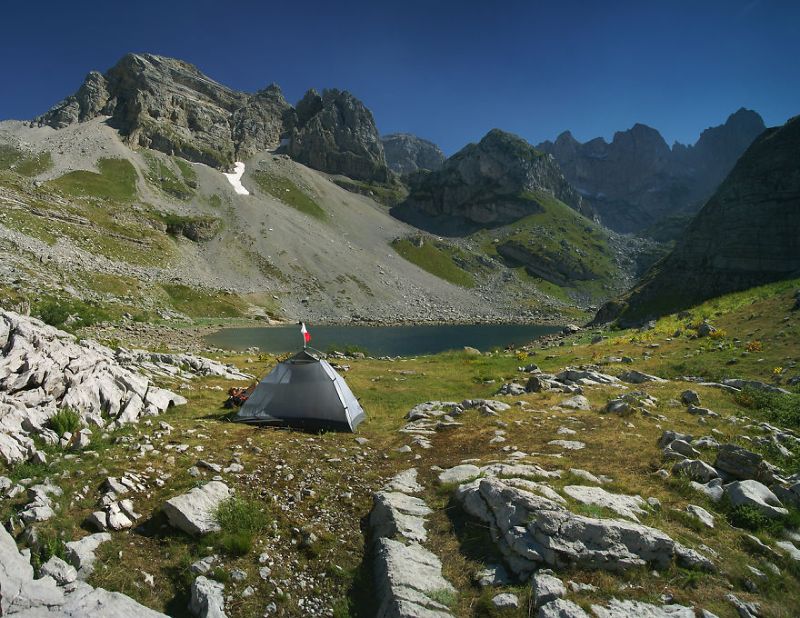 Горы, где палатка побывала за шесть лет