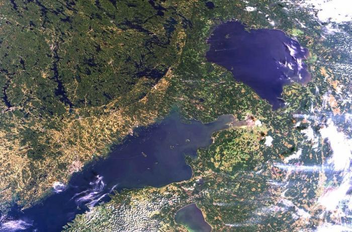 Россия из космоса на фото Европейского  космического агентства