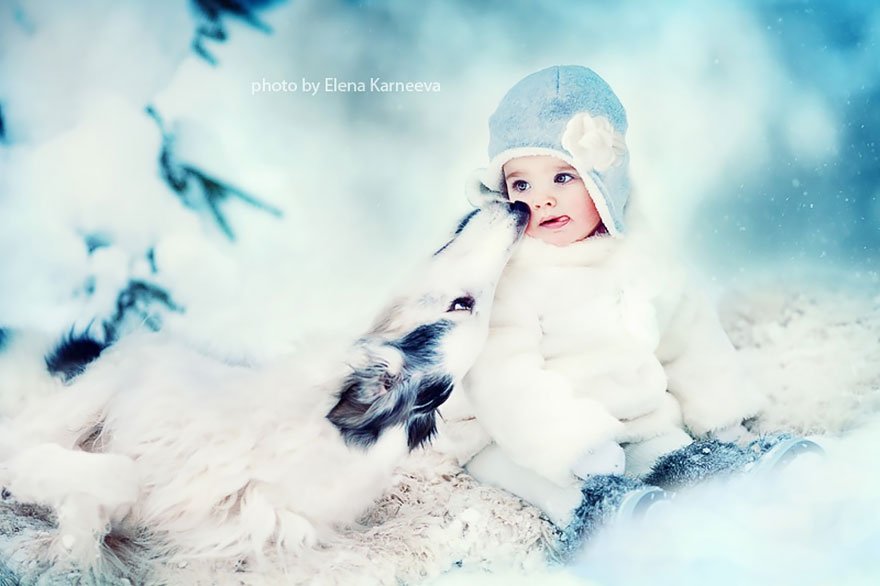 Дети и животные на фотографиях Елены Карнеевой