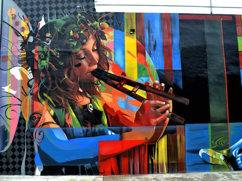 Позитивные уличные рисунки бразильца Эдуардо Кобра