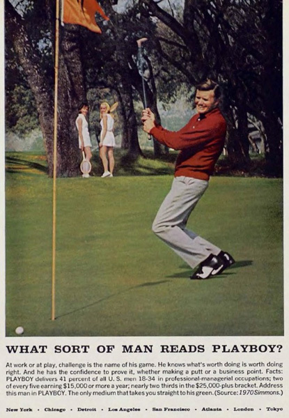 Реклама Playboy в 1972 году