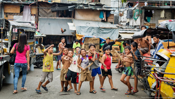 Жизнь в трущобах Манилы
