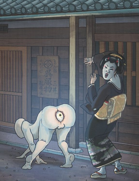 Странные мифические существа японского фольклора