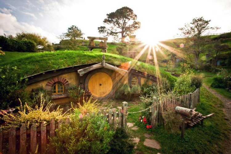 Сказочная деревня хоббитов в Новой Зеландии