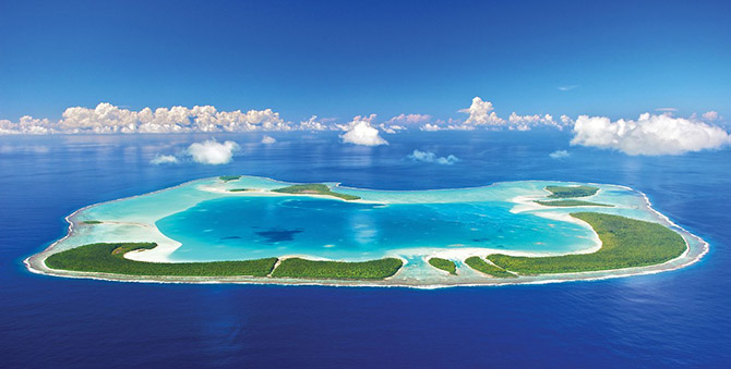 Частный остров Марлона Брандо во Французской Полинезии