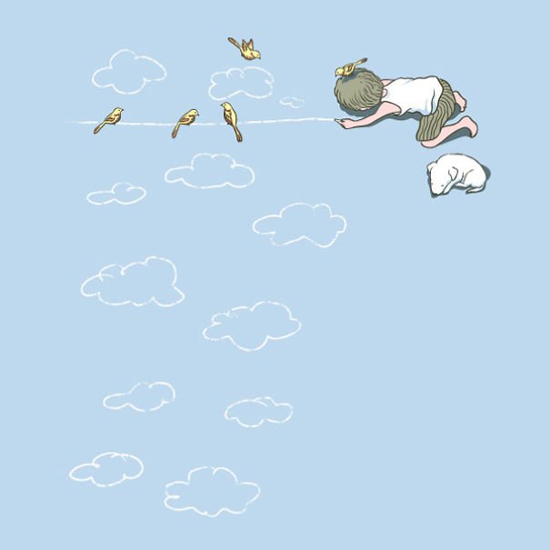 Иллюстрации Flying Mouse 365 от Чоу Хон Лам