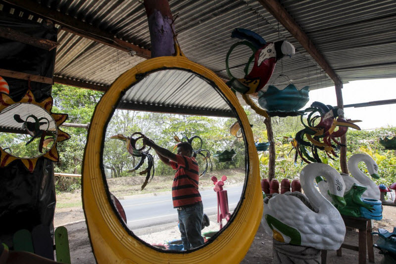 Вторая жизнь старых покрышек в Никарагуа