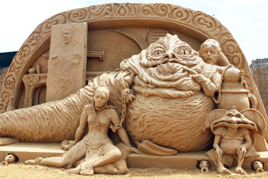 Классные скульптуры из песка