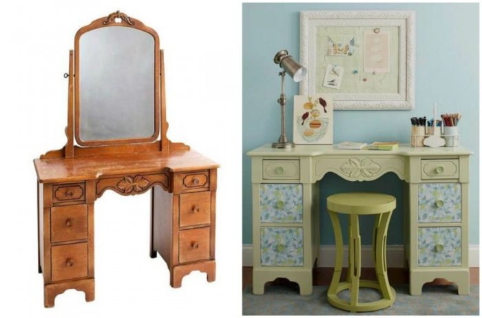 Как креативно оживить старую мебель