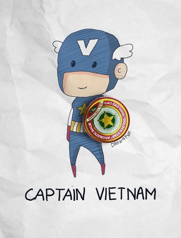 Супергерои от вьетнамского художника Нгуена Куанг Хая
