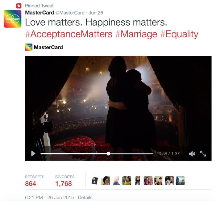 Крупные компании поздравили ЛГБТ-сообщество с легализацией однополых браков в США
